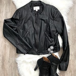 🛑SOLD🛑Faux Leather Moto Jacket